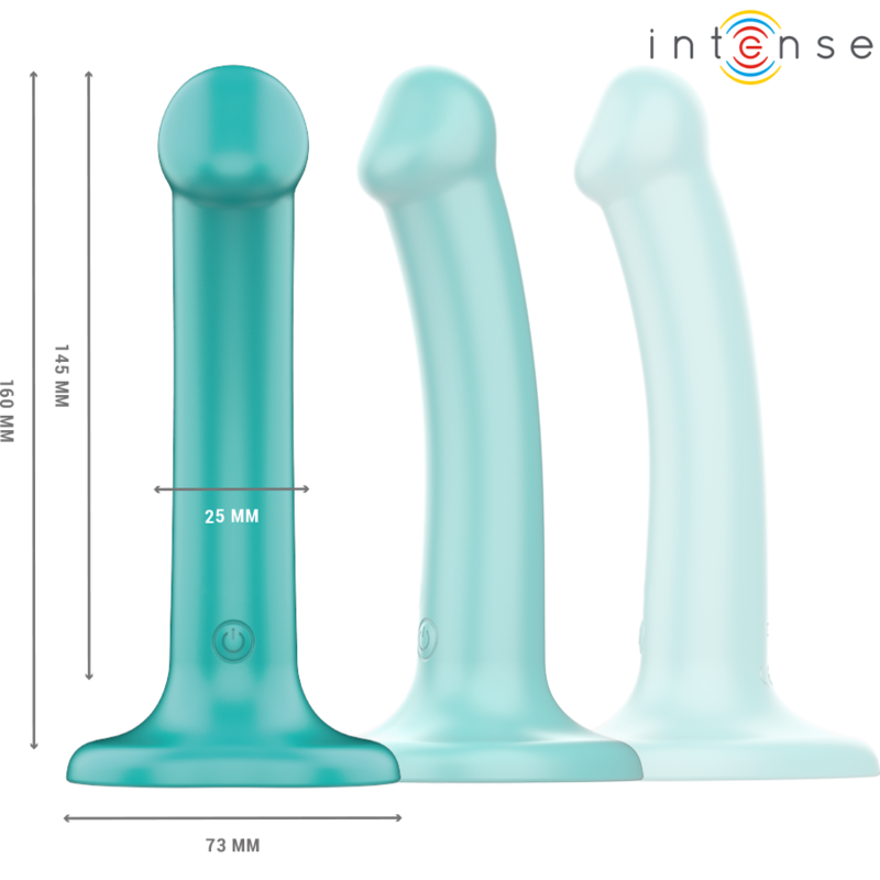 INTENSE - KATIE VIBRADOR COM VENTOSA 10 VIBRAÇÕES AZUL CONTROLE REMOTO - Image 6