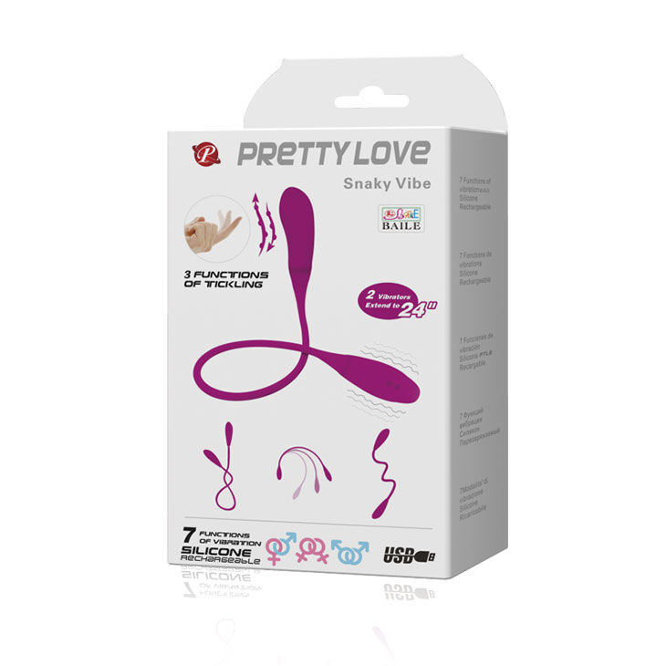 PRETTY LOVE - SMART VIBRADOR SNAKY VIBE 7 V + 3 CÓCEGAS - Image 4