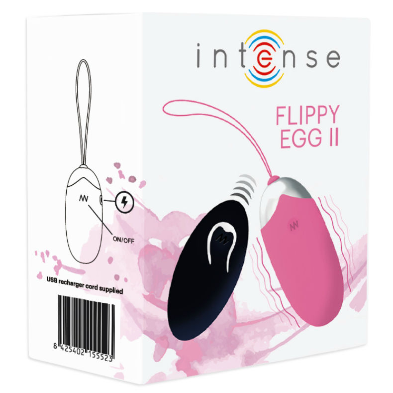 INTENSE - OVO VIBRANTE FLIPPY II COM CONTROLE REMOTO ROSA - Image 3