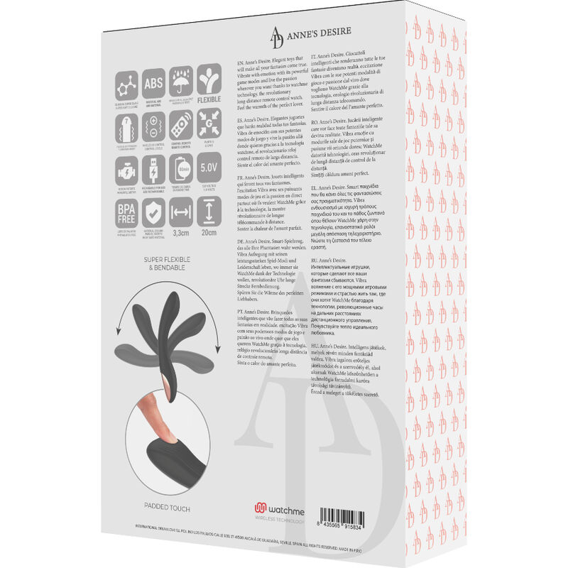 ANNE'S DESIRE - CURVE TECNOLOGIA DE CONTROLE REMOTO A WATCHME PRETO - Image 8